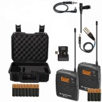 Sennheiser EW112P G3 A-Band Wireless Lav Mic Bundle with SKB Hard Case and Extra Batteries